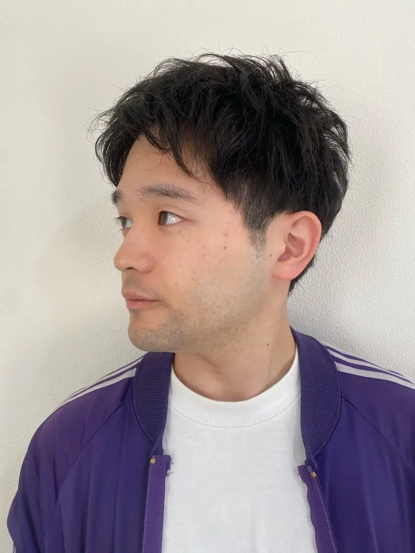 ショート カット パーマ 山本 芳喜のヘアスタイル
