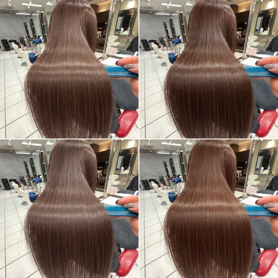 ロング 縮毛矯正 トリートメント 🎀盛れる顔周り×透 明感🫧manakaのヘアスタイル