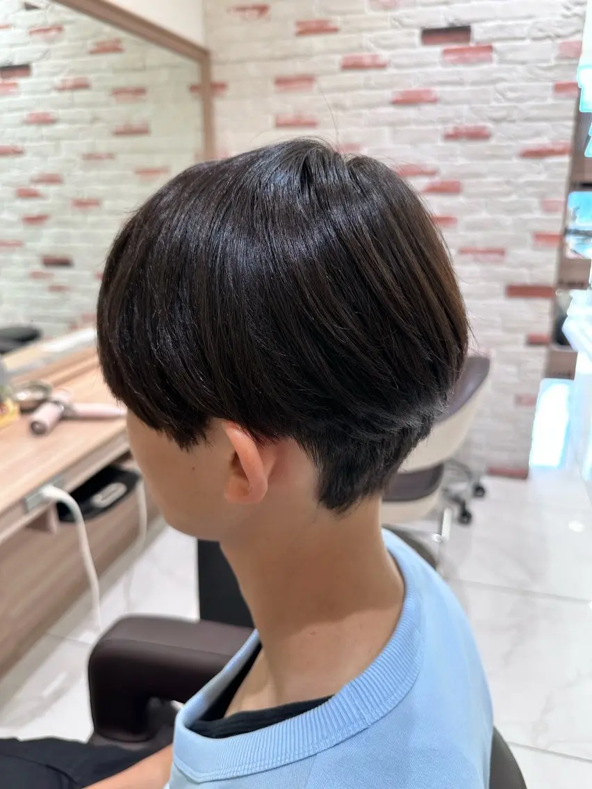 メンズ カット 縮毛矯正 【𝐀𝐬𝐡大森】 石崎竜祐のヘアスタイル