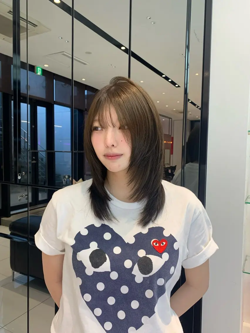 セミロング レイヤーカット カット ヘアカラー keen吉祥寺🐆 レイヤー/NAO🩶のヘアスタイル