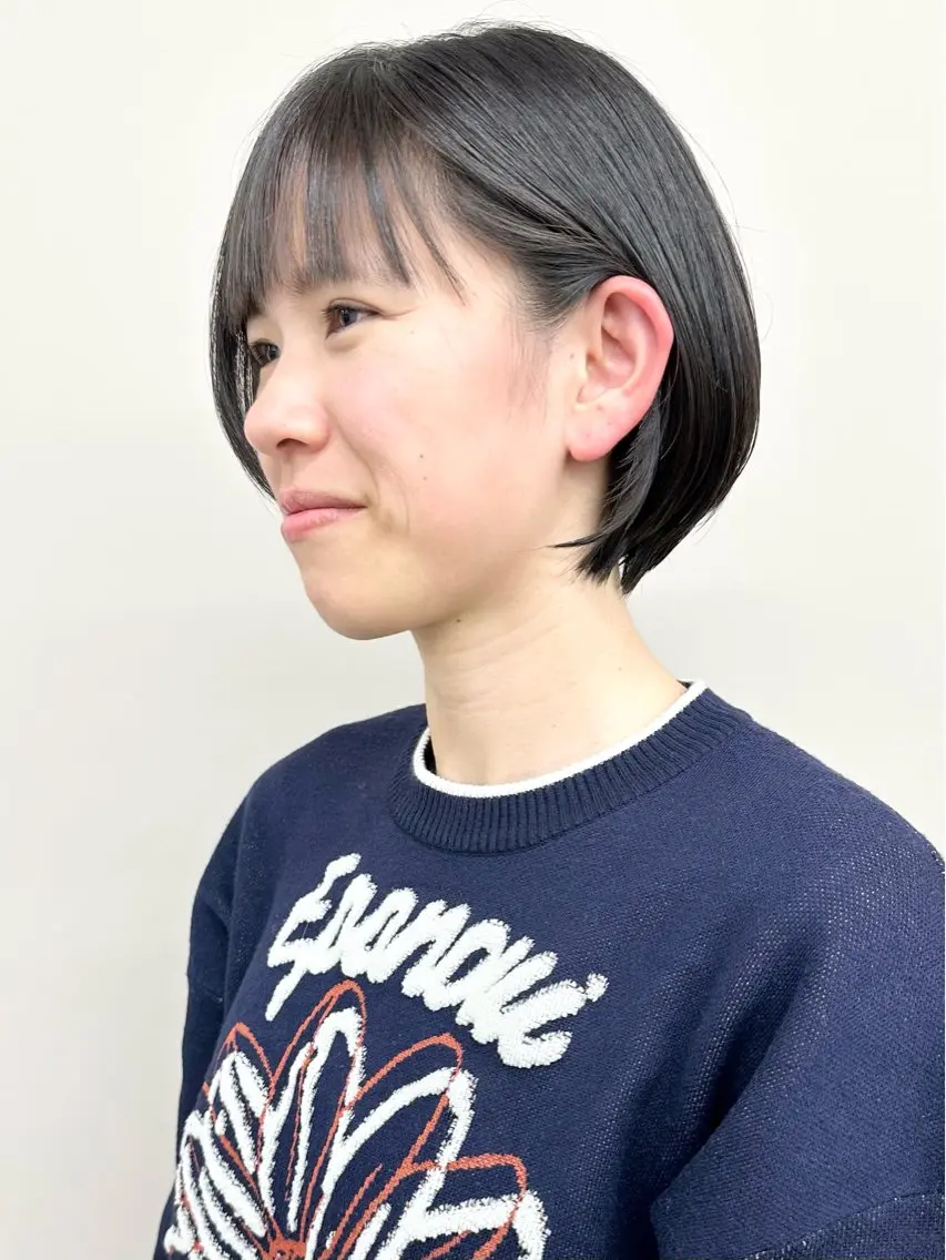 ショート ボブ/ゆるふわ ボブパーマ/とういのヘアスタイル