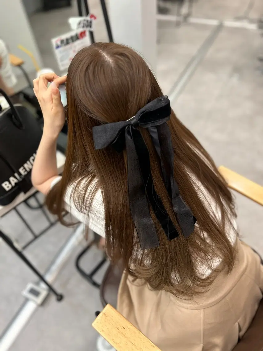 パーマしてる人限定！自社トリートメントとショートスパ付き✨ブローモデル募集の写真