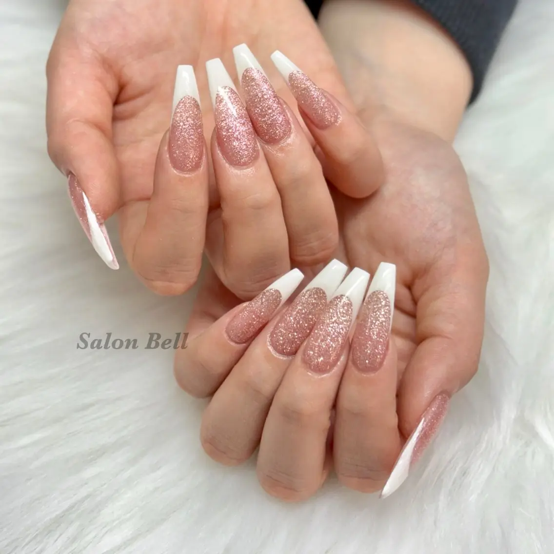 ネイル フレンチネイル ハンドネイル totalsalon Bellのマツエク・マツパデザイン