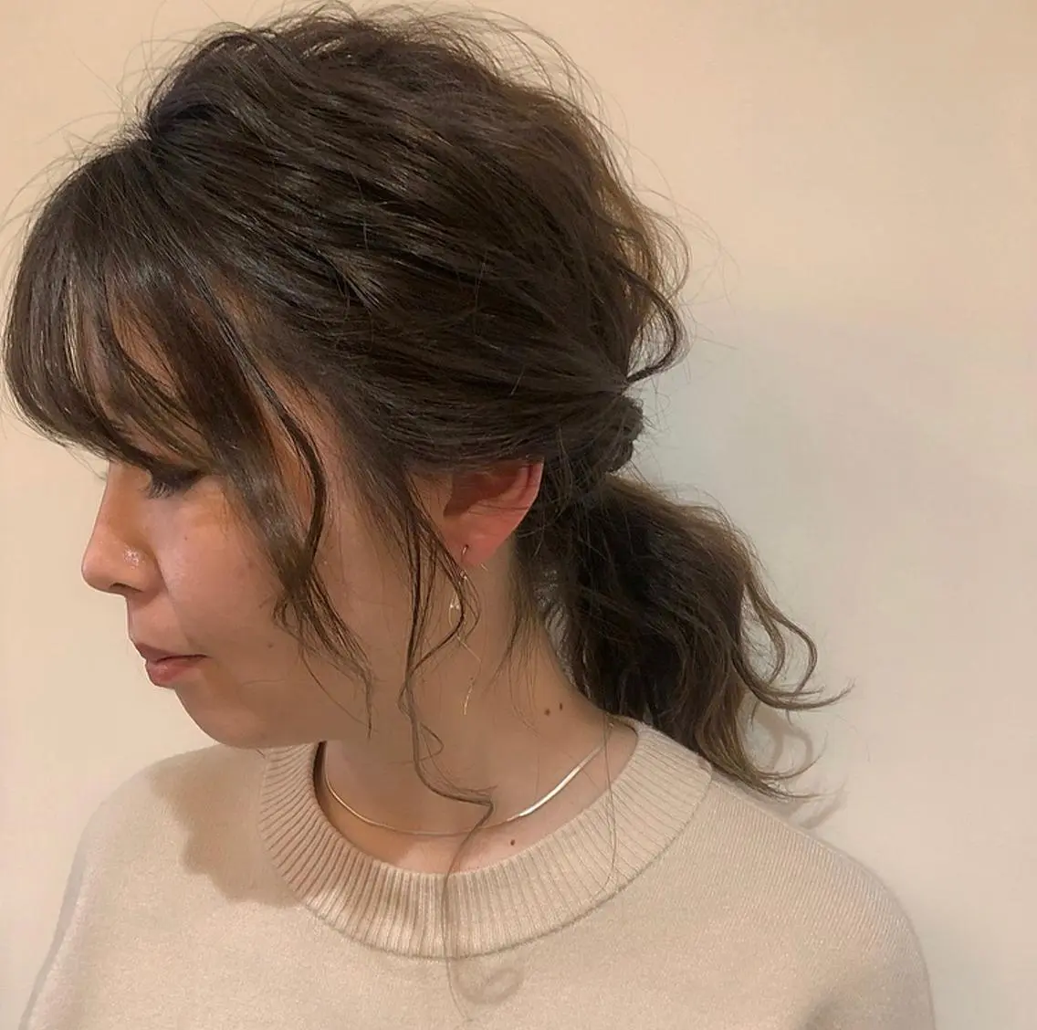 ミディアム カラー ヘアアレンジ 🌼 アユカのヘアスタイル