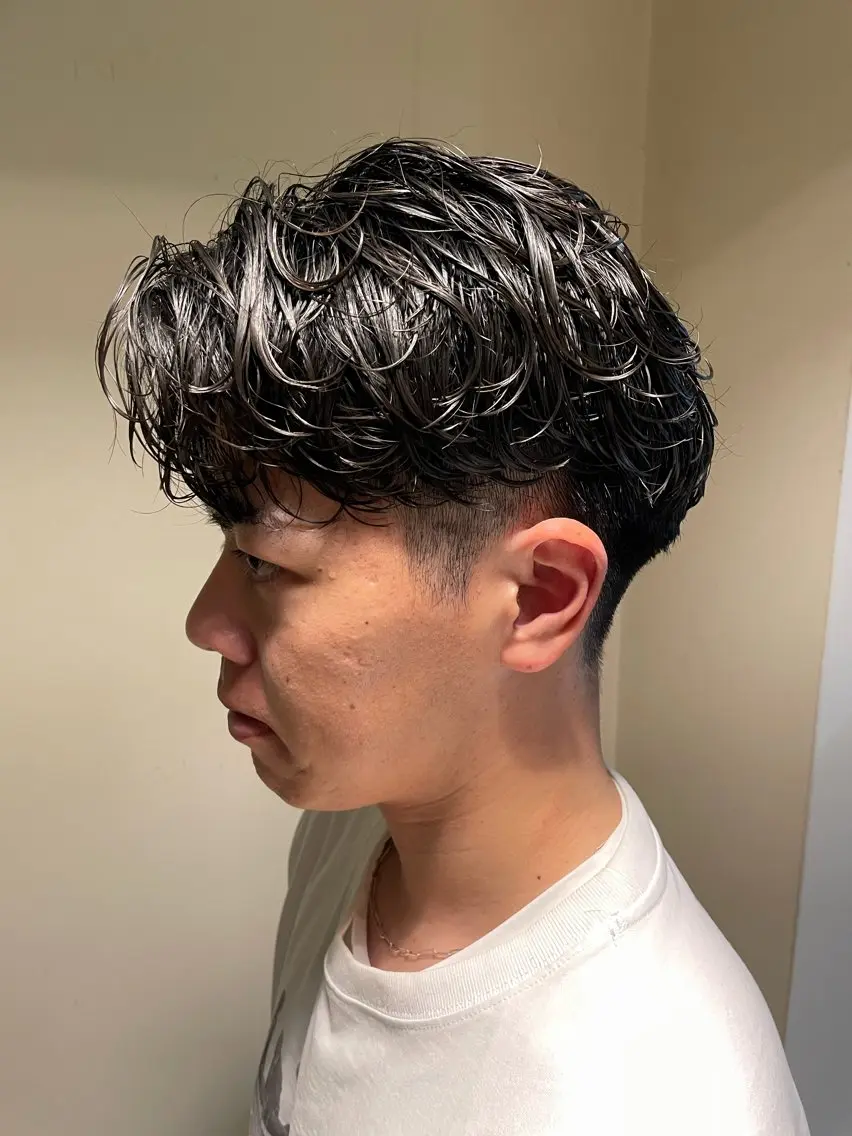 パーマ メンズ カット パーマ 💈メンズ職人 ルキト💈のヘアスタイル