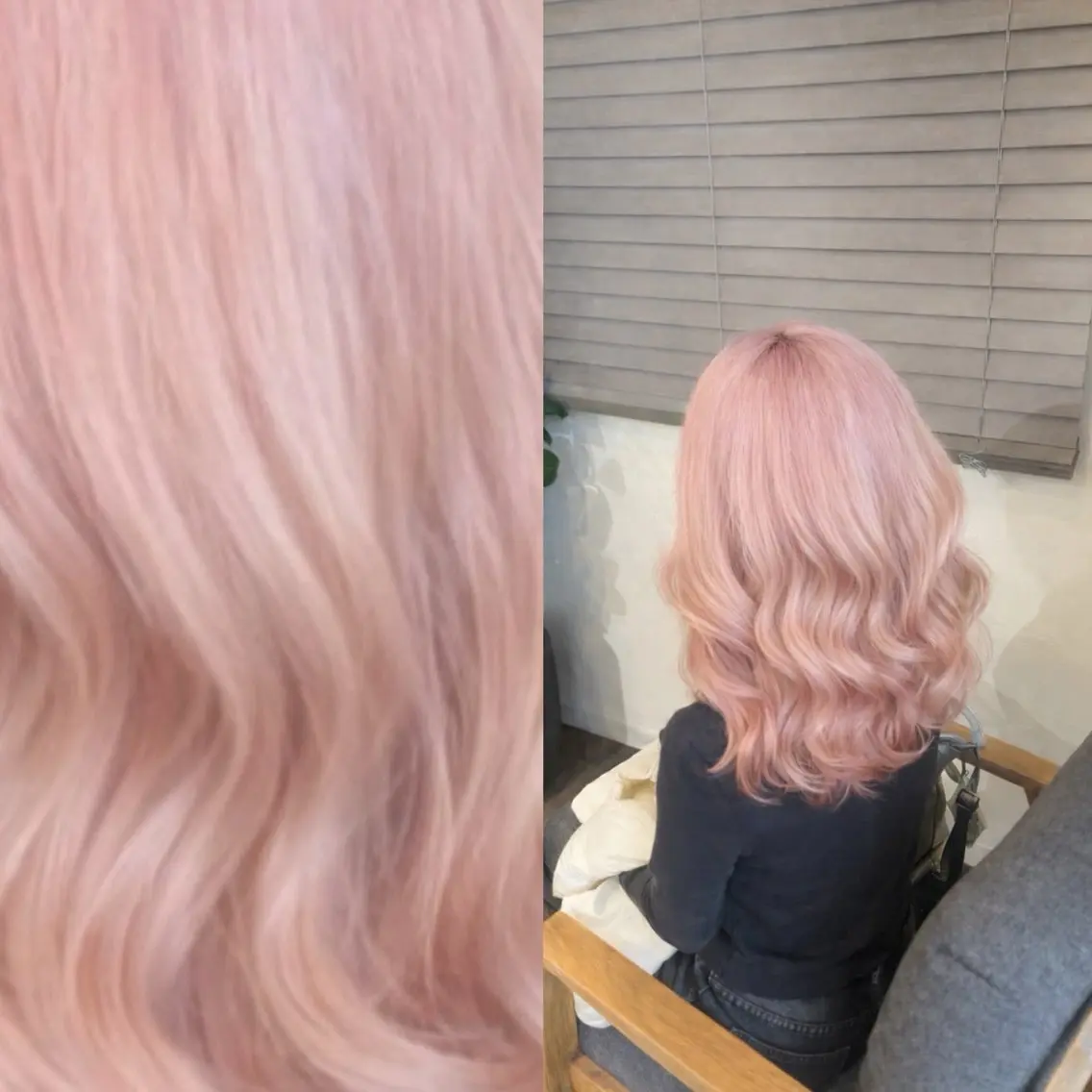 セミロング ヘアカラー あやか/ハイトーンカ ラー/デザインカラーのヘアスタイル