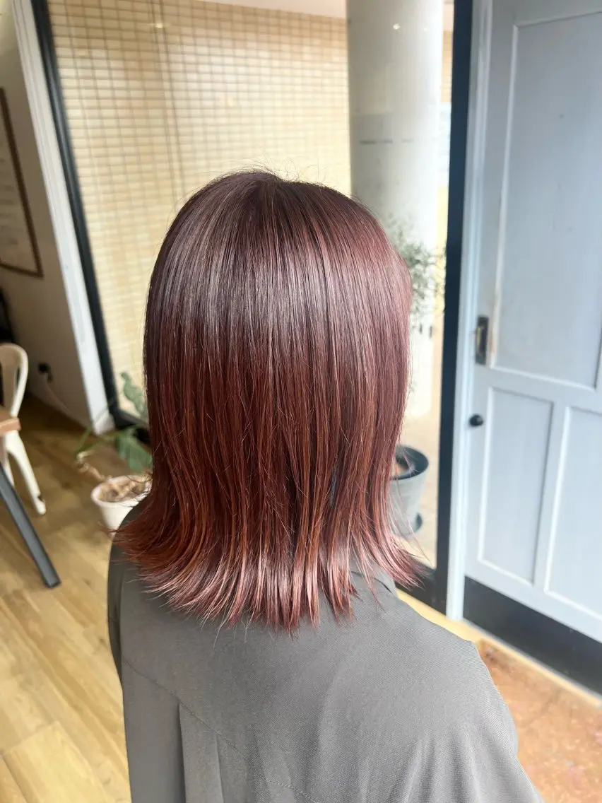 ミディアム ヘアカラー トリートメント 堀 望美のヘアスタイル