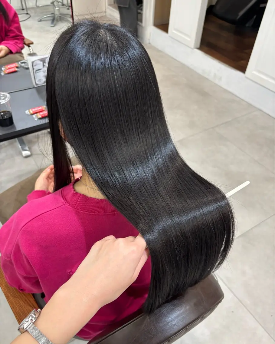 【おすすめ🎀】毛先メンテナンスカット+酸性縮毛矯正+コーティングトリートメント🫧の写真