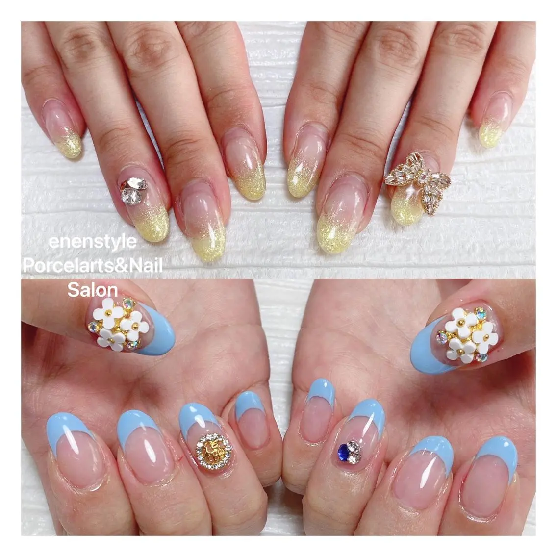 ミディアム ネイル 🐾enen style 🐾のネイルデザイン