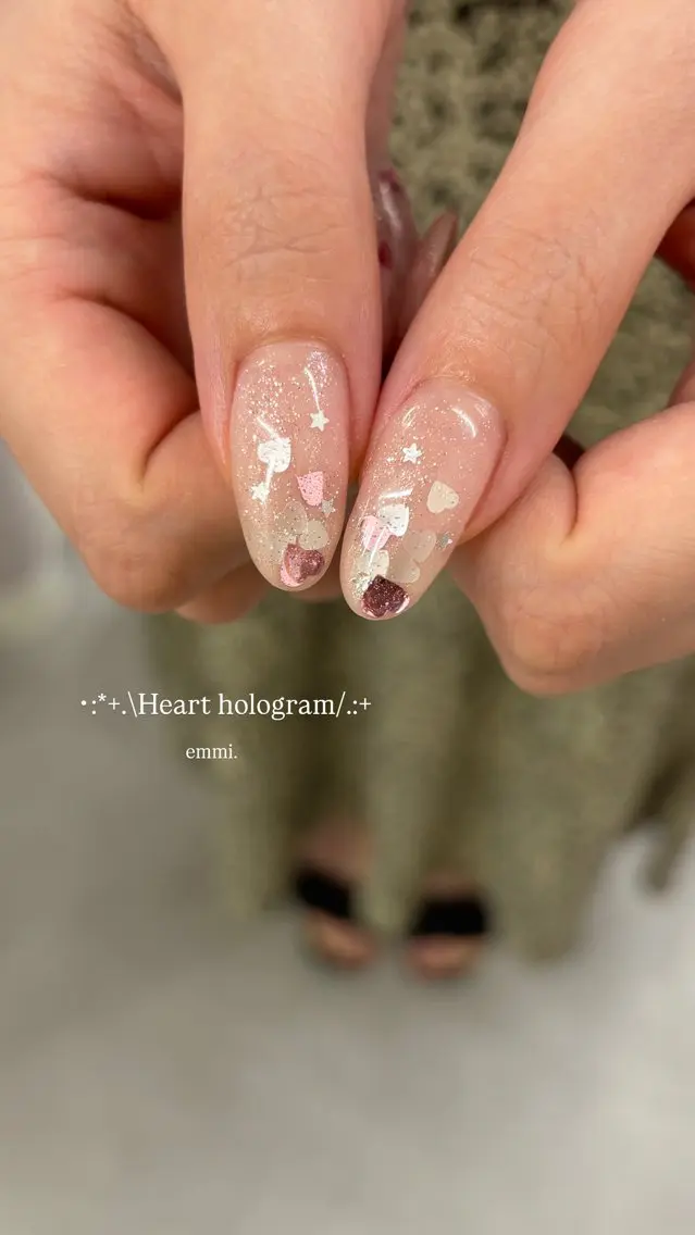 ネイル アートネイル チークネイル フットネイル フレンチネイル ガーリー ハンドネイル emmi nailのネイルデザイン