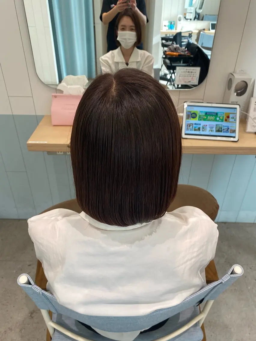 ミディアム ボブ メンズパーマ・ カット モリヤ🌺のヘアスタイル