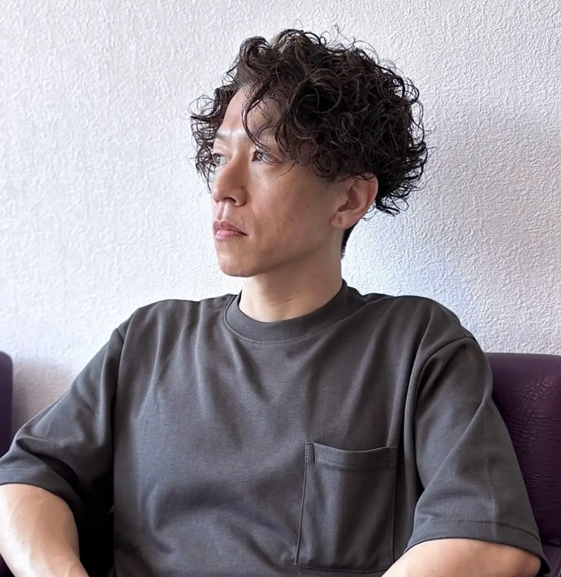 ショート パーマ メンズ 榊原 貫太のヘアスタイル