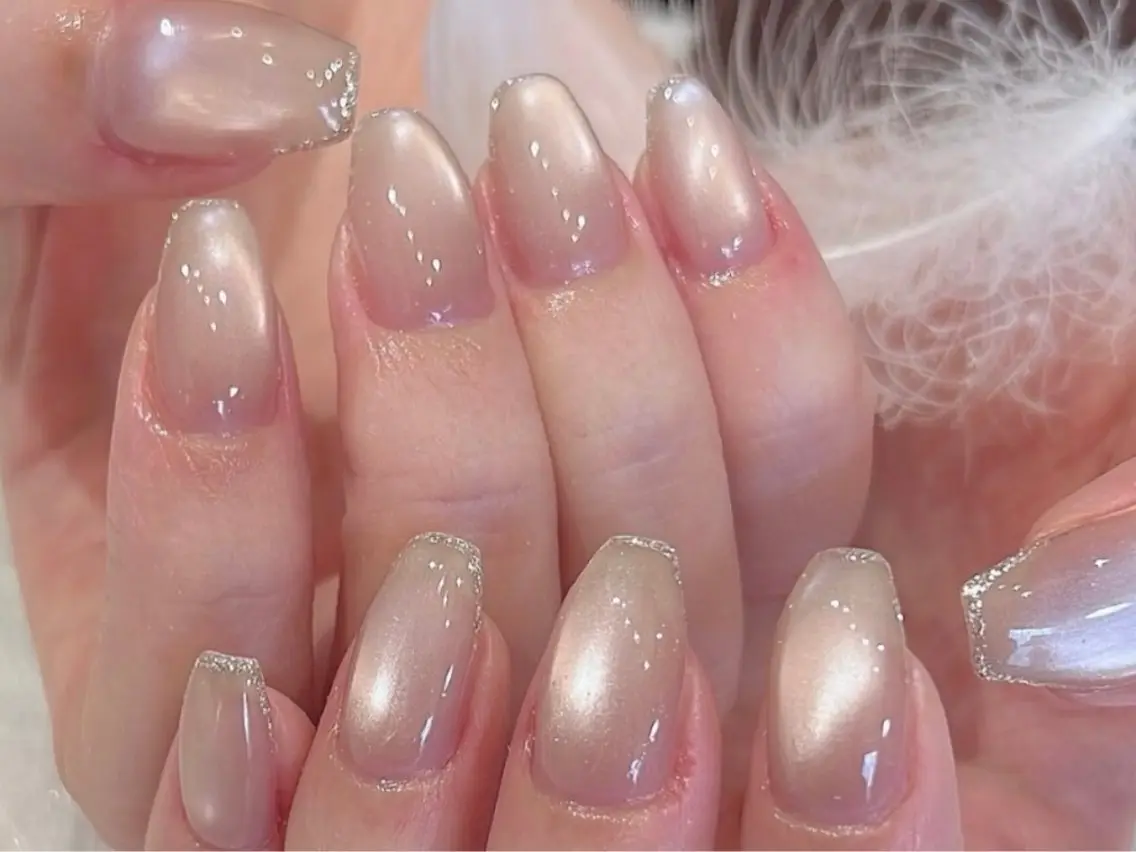 💅SNS最新大人気うるツヤネイル　初回自爪オフ無料の写真