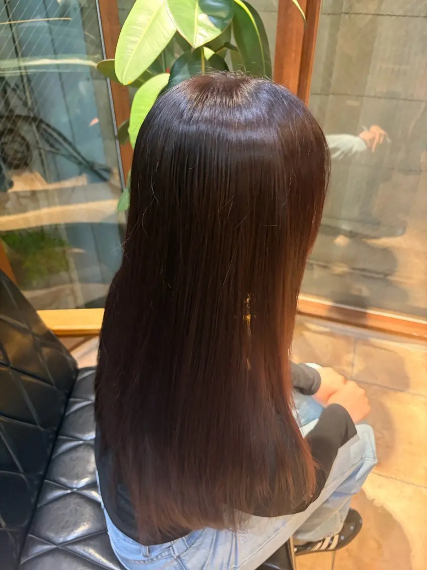 ロング カラー ブラウンカラー ラベンダーカラー 透明感カラー 🎵Chikaのヘアスタイル