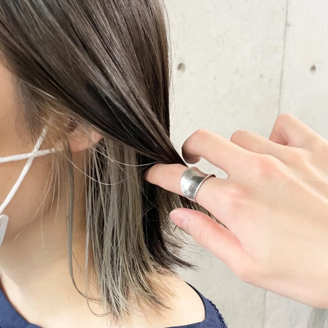 ミディアム カラー パーマ ヘアアレンジ メンズ キッズ メンズインナーカラー インナーカラー ヘアカラー TopStylist ✂︎ Azumaのヘアスタイル