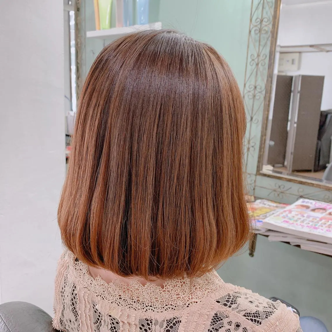 ミディアム カラー R ri R takagiのヘアスタイル