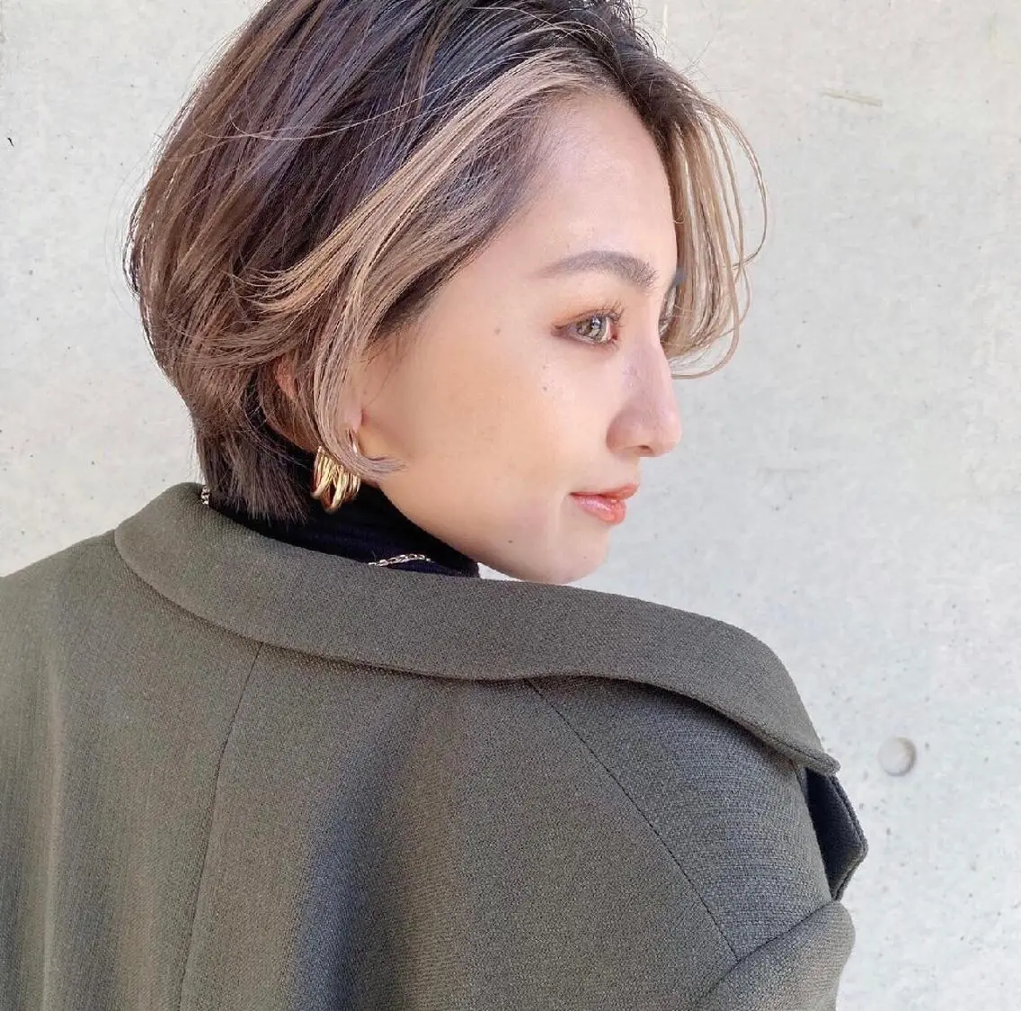 ショート カラー ヘアアレンジ 透明感/レイヤー 🇰🇷tomonaのヘアスタイル