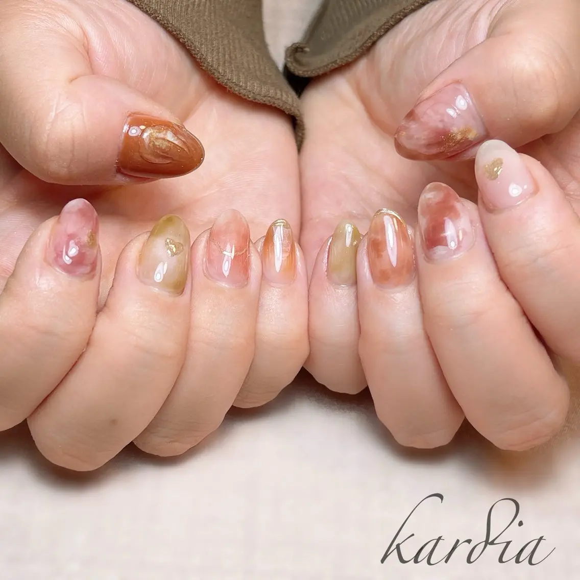 ネイル καρδιά -ｶﾙﾃﾞｨｱ-のネイルデザイン