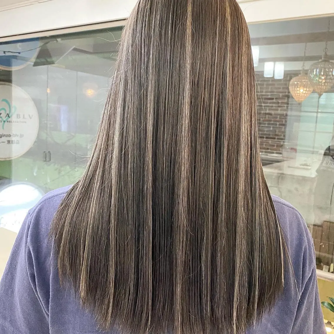 セミロング カラー ヘアアレンジ 久米 治仁のヘアスタイル