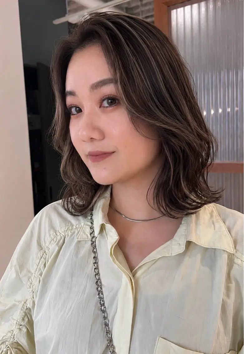 ミディアム カラー ヘアカラー トリートメント 【代表】高山 一真のヘアスタイル