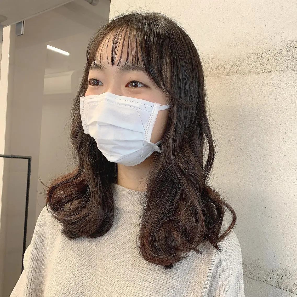 ミディアム カラー 透明感カラー/縮毛 矯正/YUKAのヘアスタイル