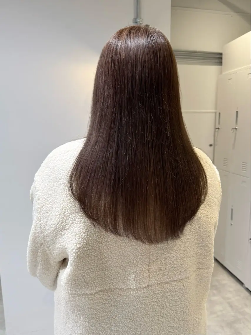 ロング カラー 縮毛矯正 ヘアカラー 縮毛矯正 トリートメント 縮毛矯正/レイヤー /kirara🌼のヘアスタイル