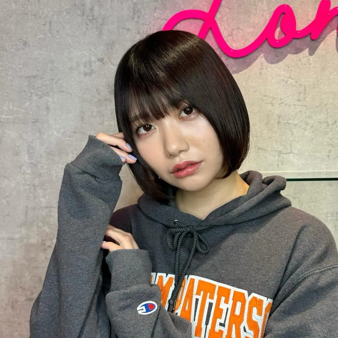 ミディアム 切りっぱなしボブ ボブ くせ毛 髪質改善 韓国風ヘア 🌹艶ボブの達人🌹 SYOHEIのヘアスタイル