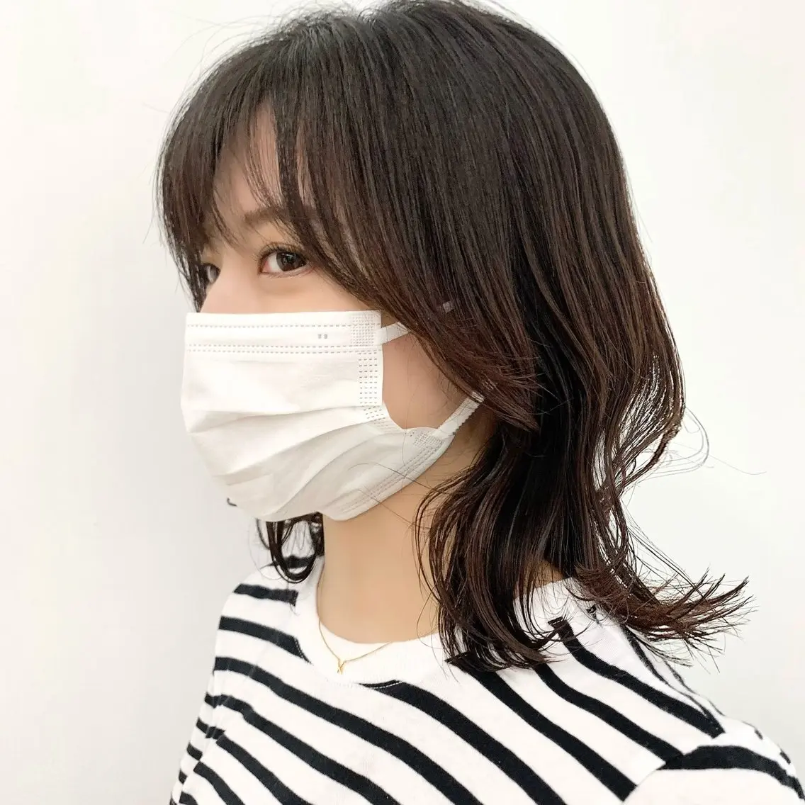 ミディアム カラー パーマ ヘアアレンジ メンズ キッズ レイヤーカット/ 巻ける縮毛矯正のヘアスタイル