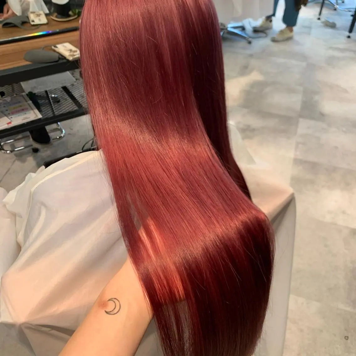ロング カラー ヘアアレンジ ブリーチ マツオカ マコのヘアスタイル