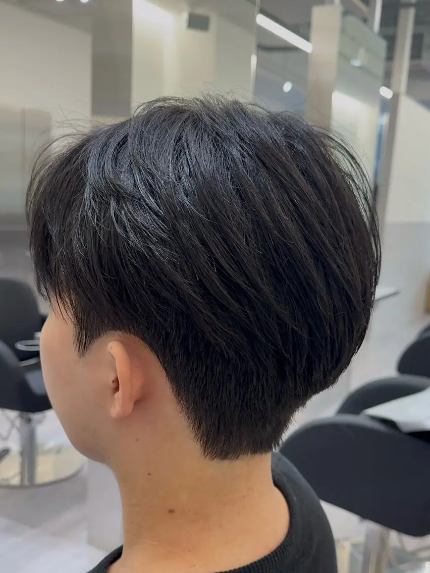 ショート パーマ 韓国風ヘア タクミ/名駅/栄 メンズ特化型美容師のヘアスタイル