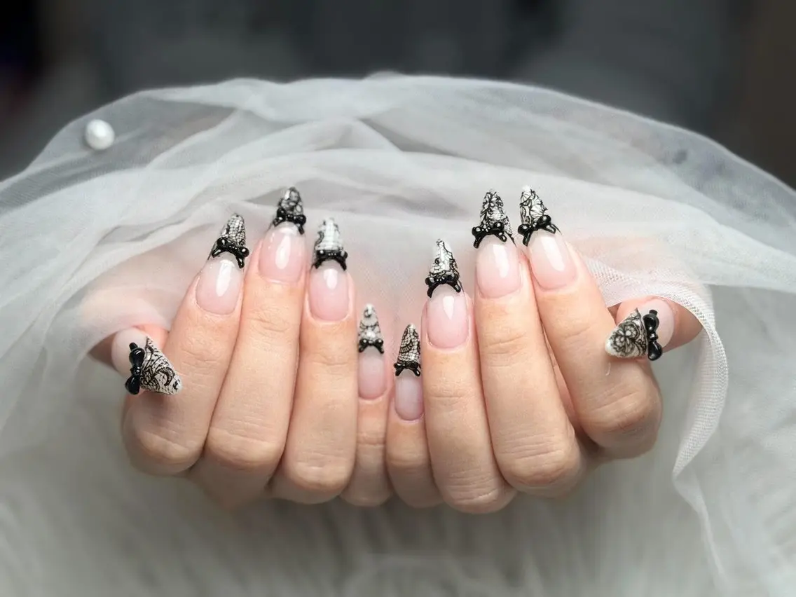 ネイル アートネイル 長さ出し ジェルネイル 韓国ネイル マグネットネイル ハンドネイル Cloudy Chan Nailのネイルデザイン