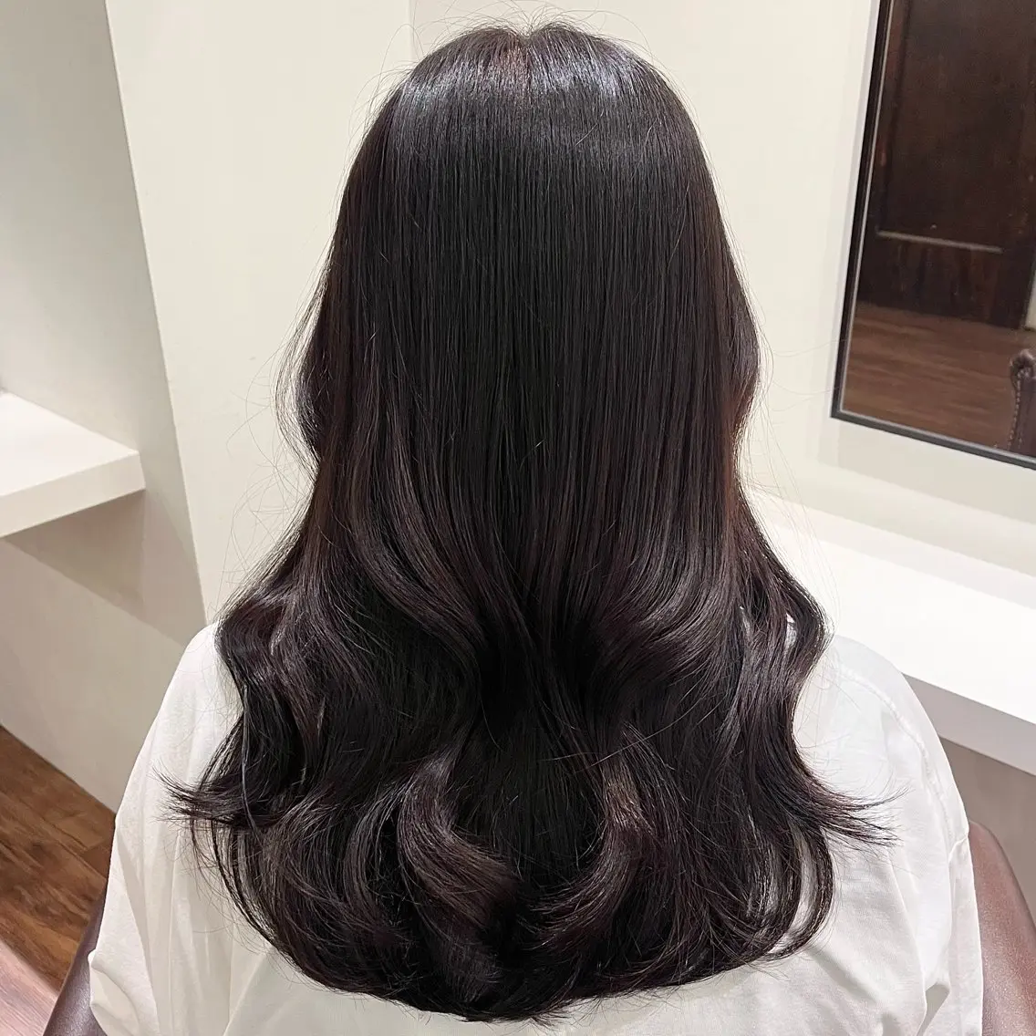 セミロング カラー ブラウンカラー ココアブラウン ラベンダーカラー ラベンダーブラウン suzu invitationのヘアスタイル