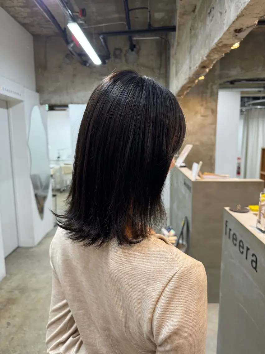 カラー ブラウンカラー ヘアカラー トリートメント freera京都 HIYORIのヘアスタイル