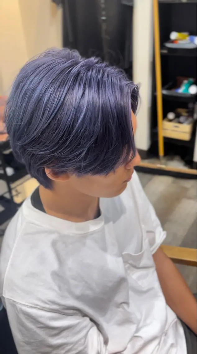カラー メンズ メンズパーマ特化/ 建部蓮のヘアスタイル