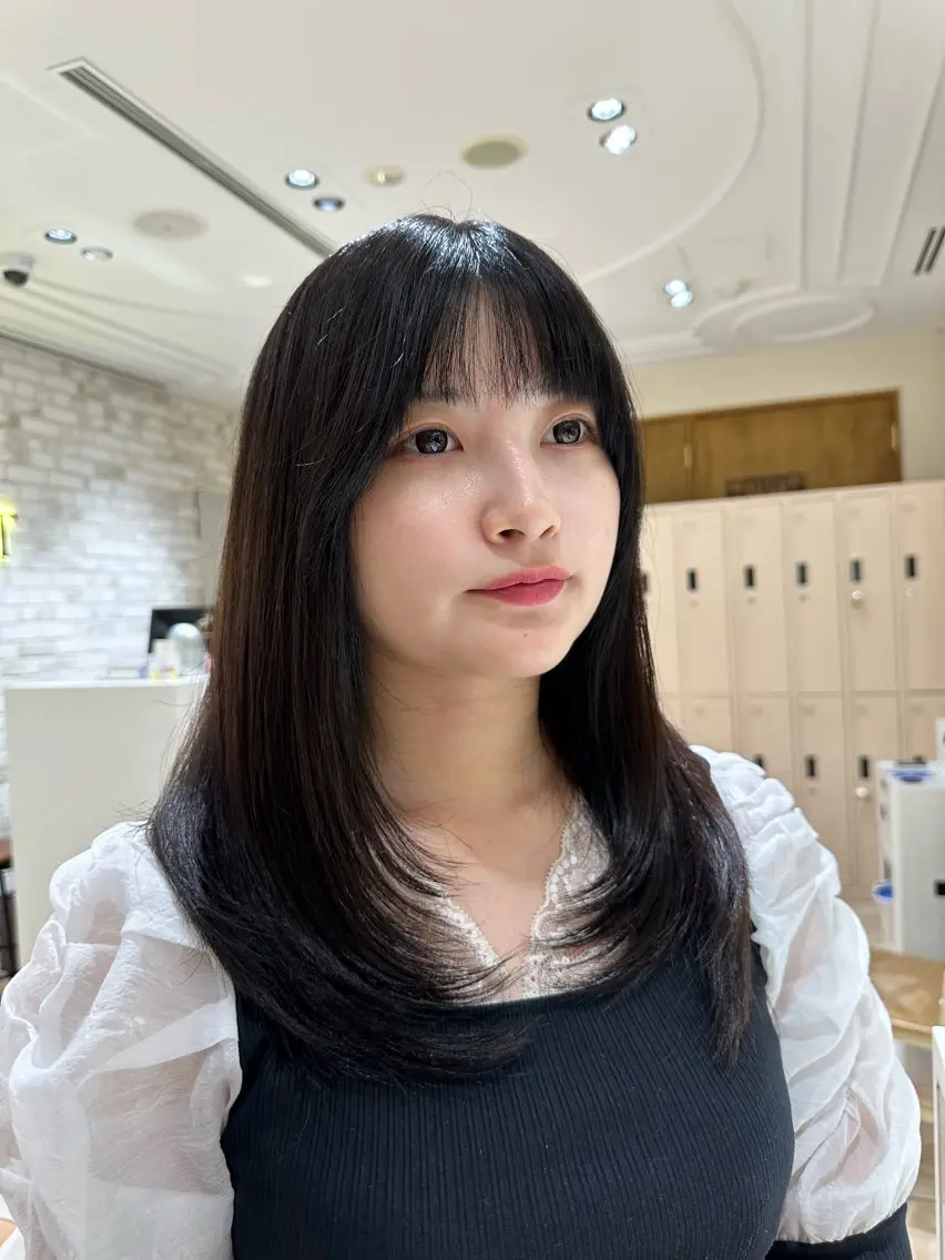 ロング カラー レイヤーカット カット トリートメント ヘアセット 💎レイヤー/韓国 💎石戸谷のヘアスタイル