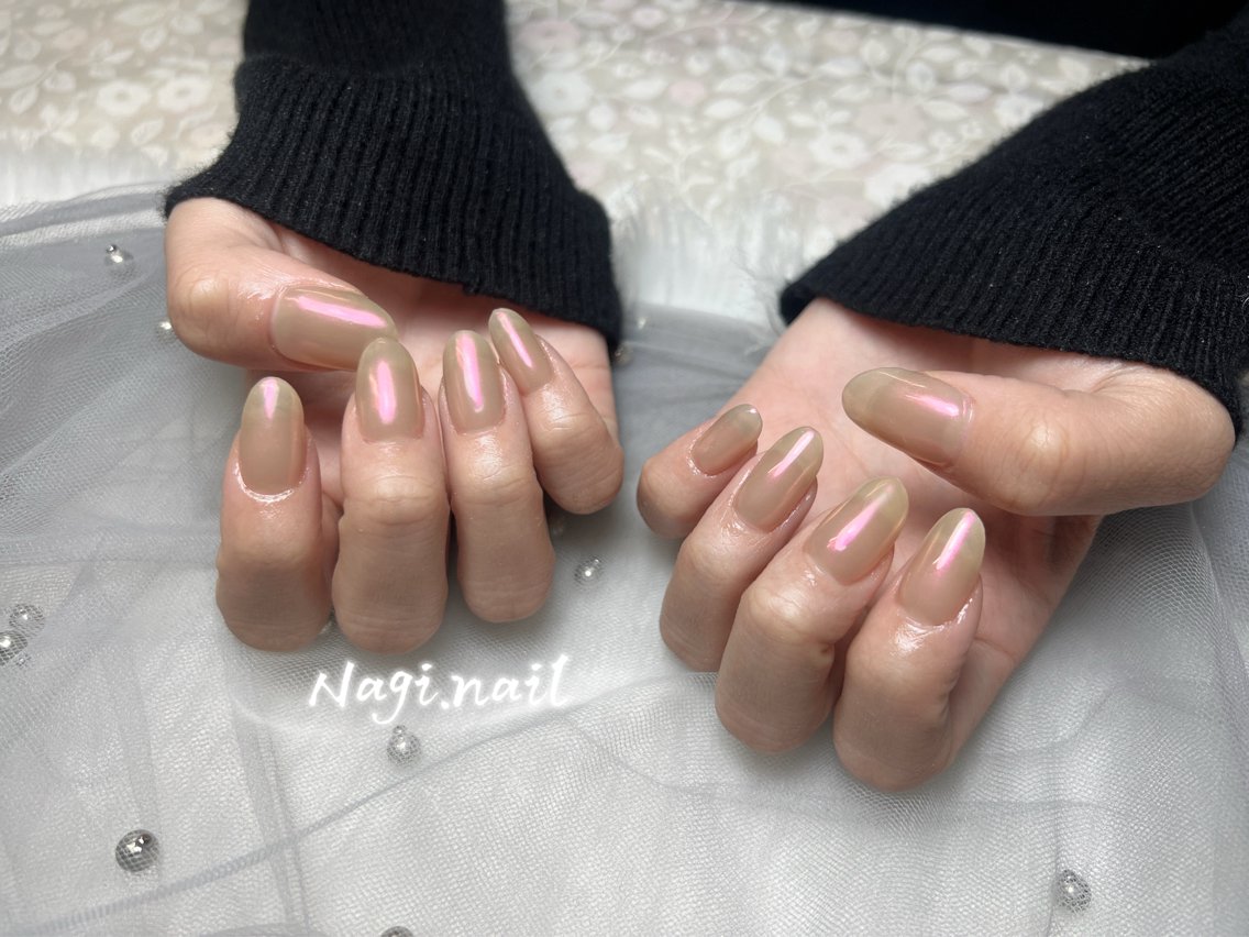 ネイル オーロラネイル 凪 ナギ💕のネイルデザイン
