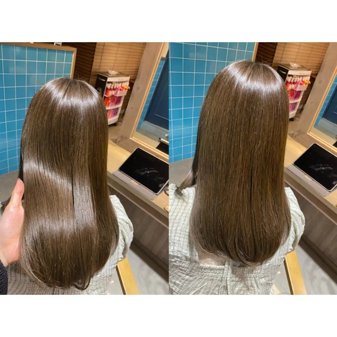 カラー ベージュカラー ブリーチ ブリーチなしカラー 🩵盛れる顔周りヘア EMI🩵のヘアスタイル