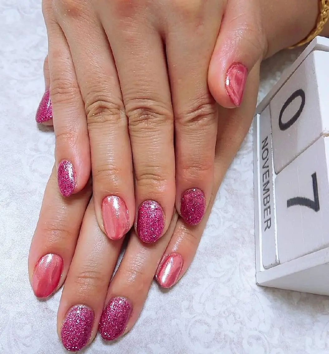 ネイル ラメ(グリッター) ミラーネイル JEWEL nailのネイルデザイン