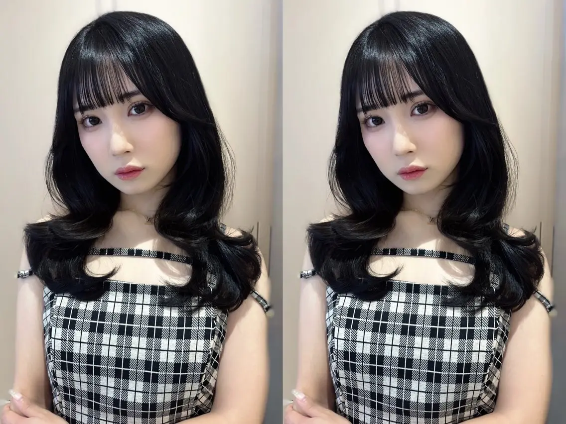 🩷韓国風レイヤーカット+持続型内部補修トリートメントと水トリートメント🇰🇷🩷巻き方レクチャー付き🪄✨️の写真