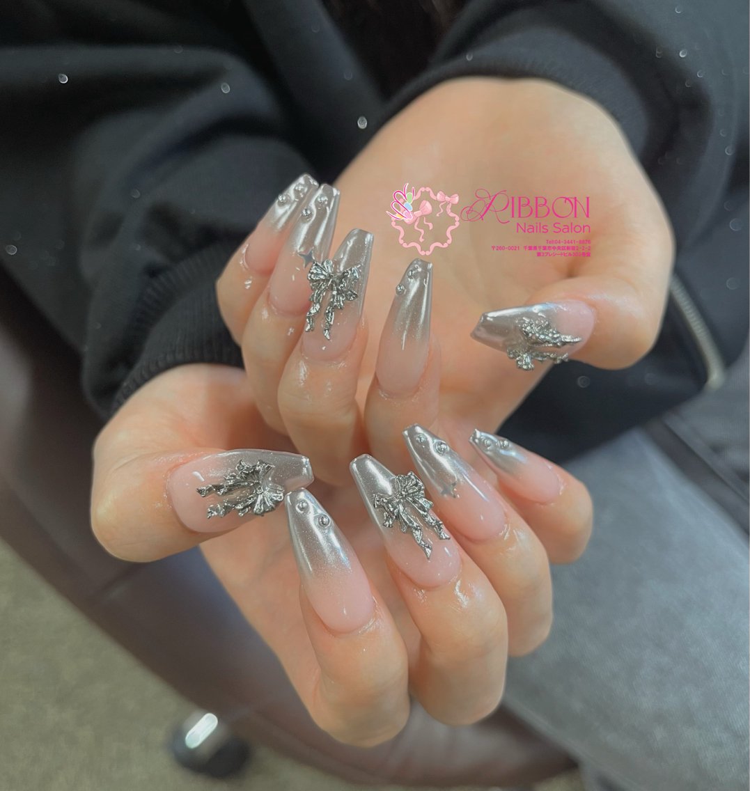 ネイル フットネイル フレンチネイル ジェルネイル 韓国ネイル マグネットネイル ハンドネイル ribbonnail salonのネイルデザイン