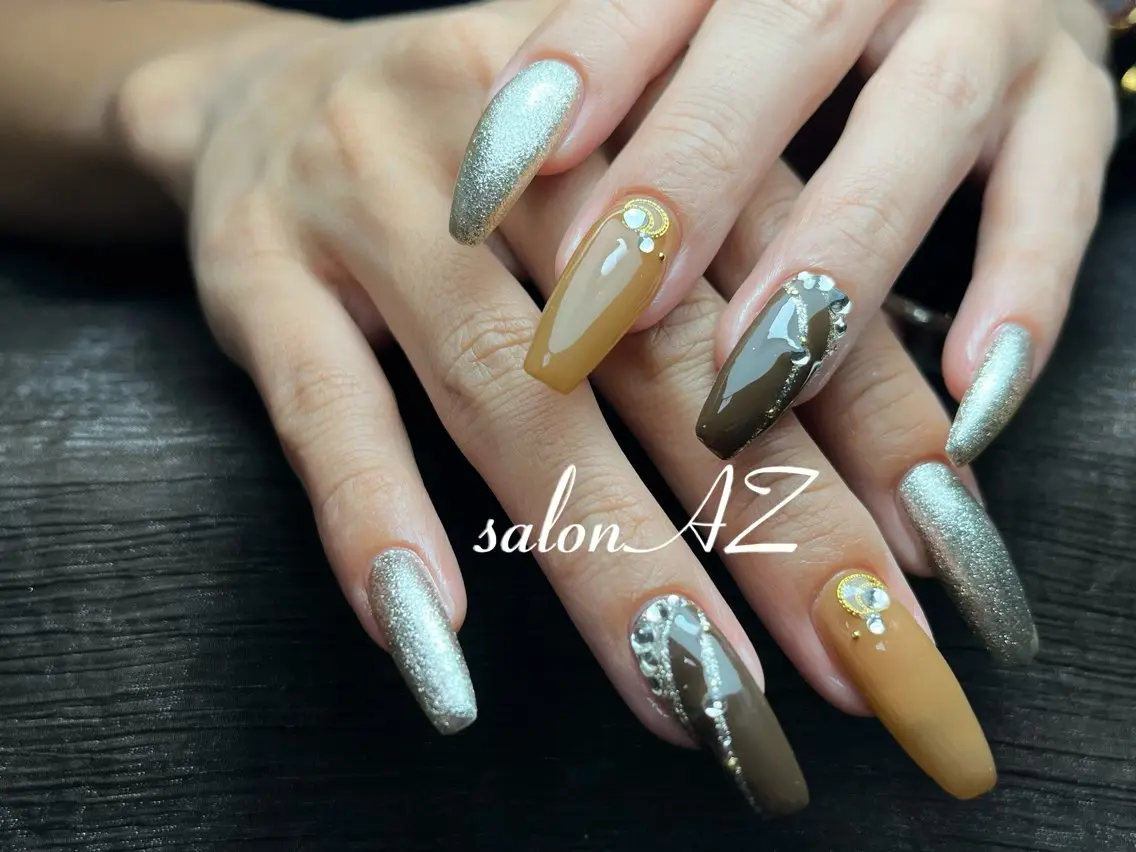 ネイル 桜ネイル 長さ出し フットネイル フレンチネイル ジェルネイル ハンドネイル salon AZのネイルデザイン