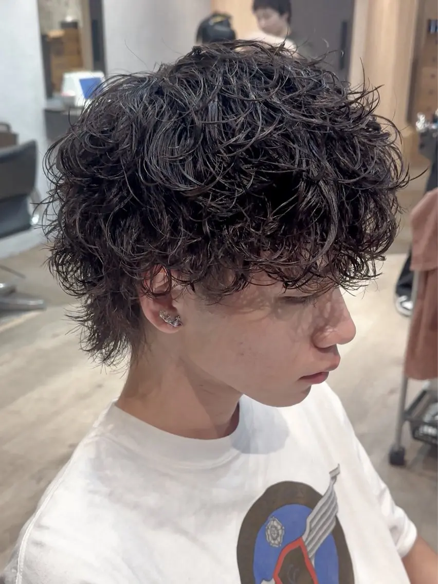 メンズ メンズパーマ 坂口 駿平のヘアスタイル