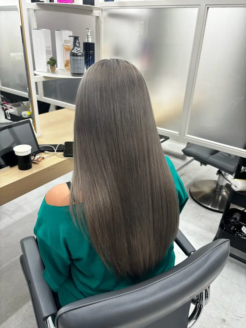 ロング カット ヘアカラー トリートメント 今話題の艶髪矯正 美艶カラー/FUKAのヘアスタイル