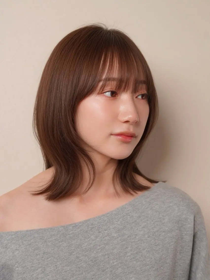 ミディアム カラー 銀座/骨格診断 垢抜けレイヤー/菅原のヘアスタイル