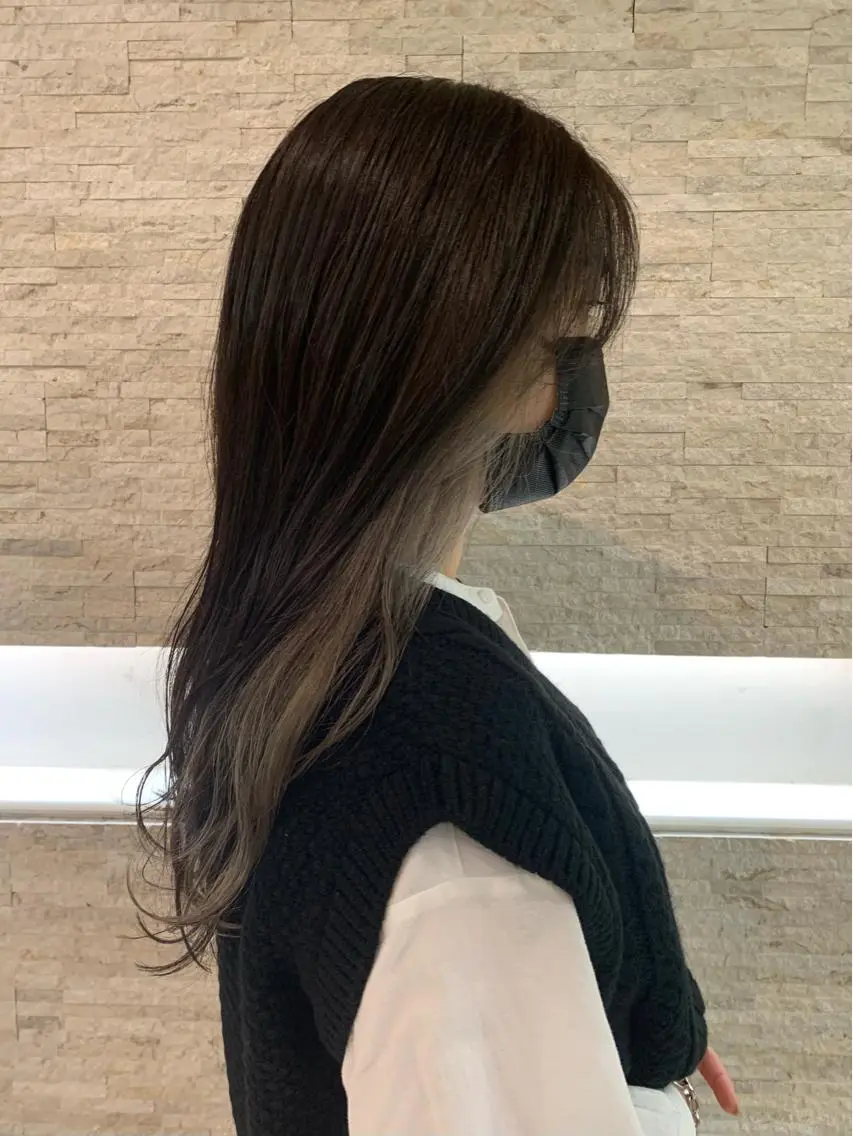 🩵平日限定💙カット+インナーカラー(ブリーチ込み)+カラー🦄🌈の写真