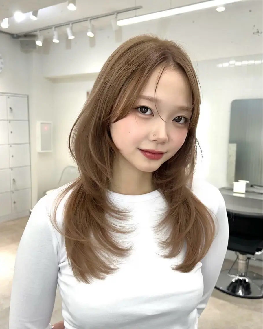 ロング カラー ヘアアレンジ 韓国レイヤーカット/ 髪質改善/郷家拓斗のヘアスタイル