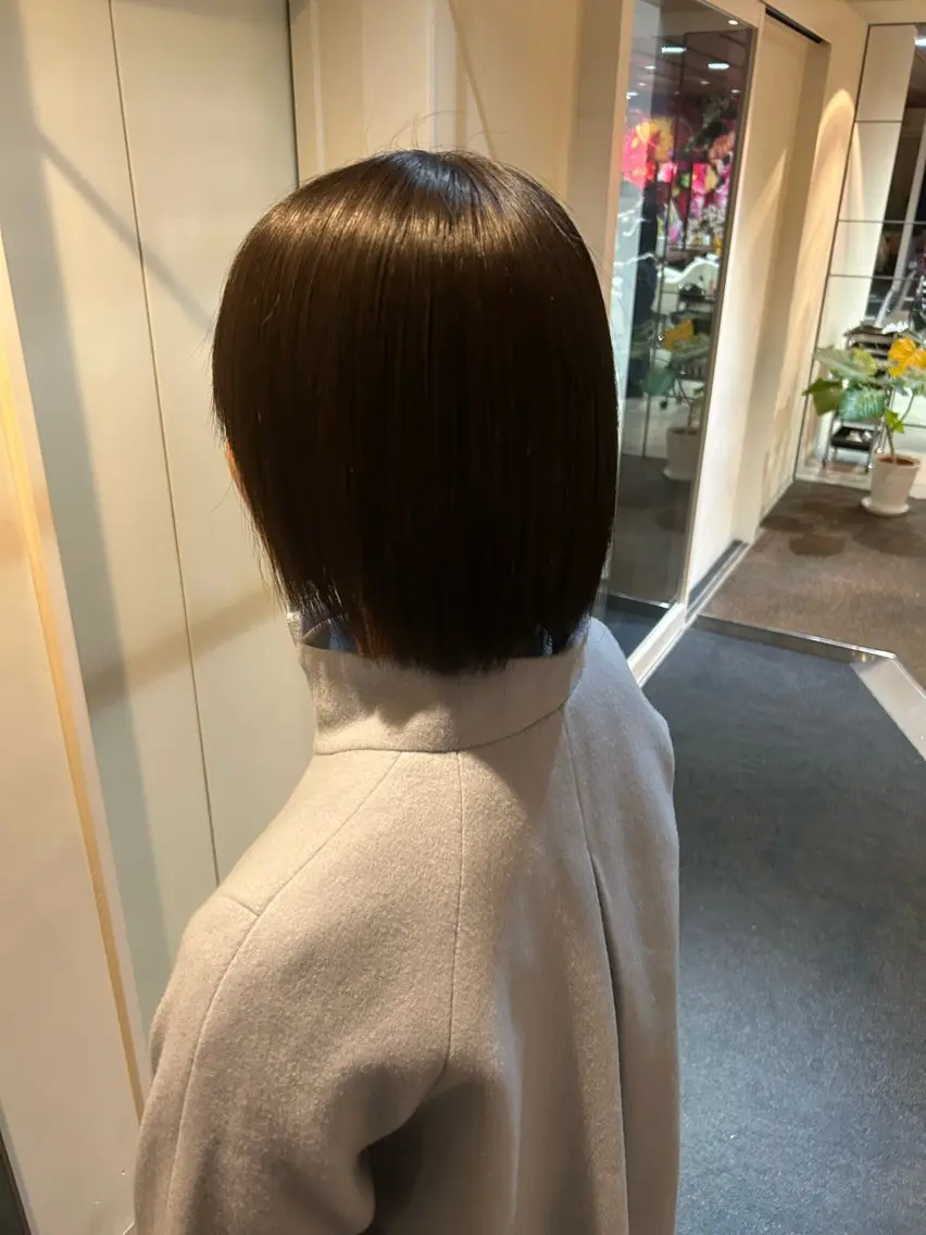 パーマ 縮毛矯正 yunosuke/艶 カラーw-salonのヘアスタイル