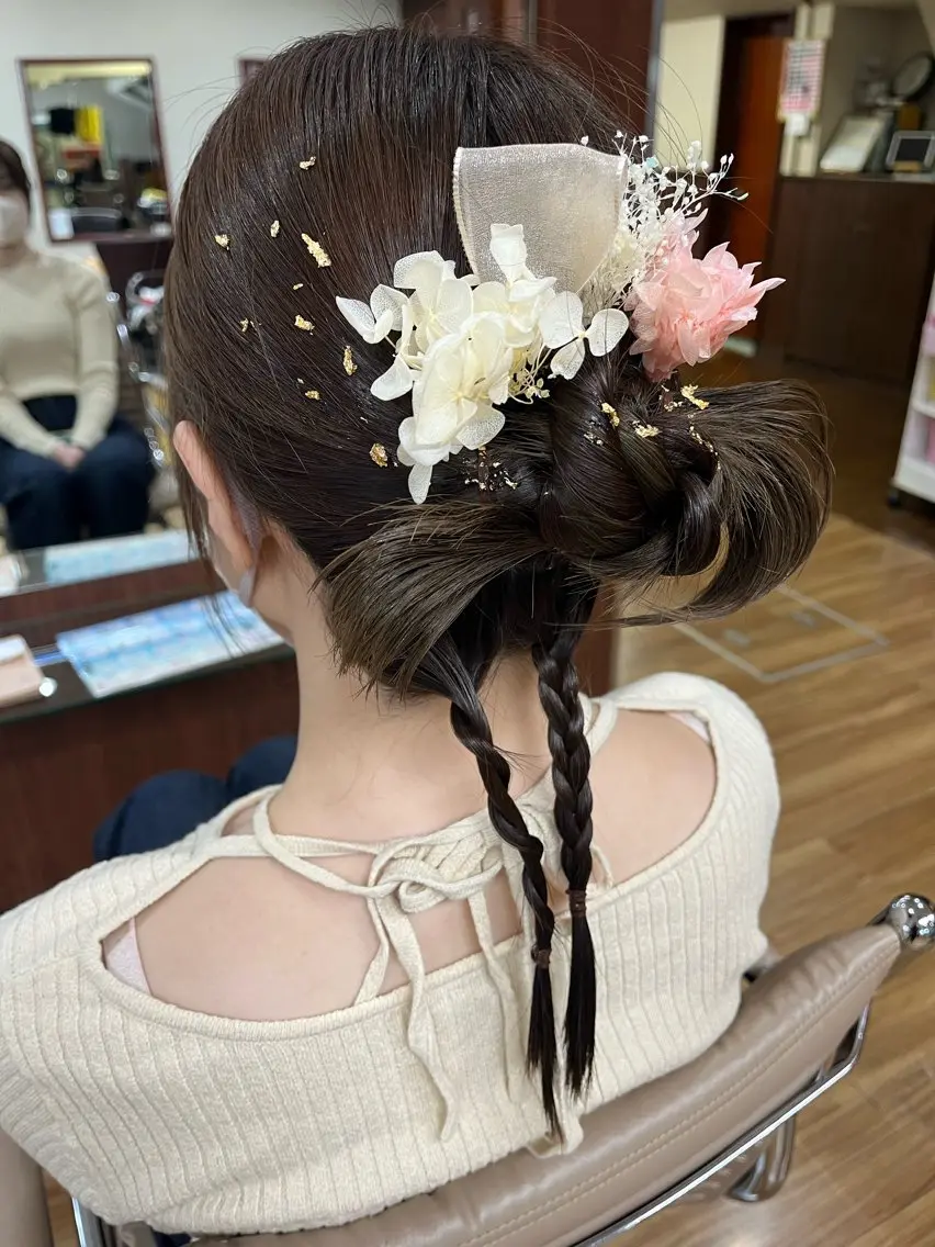 ヘアアレンジ 美容室BI-CHIC 黒住のヘアスタイル