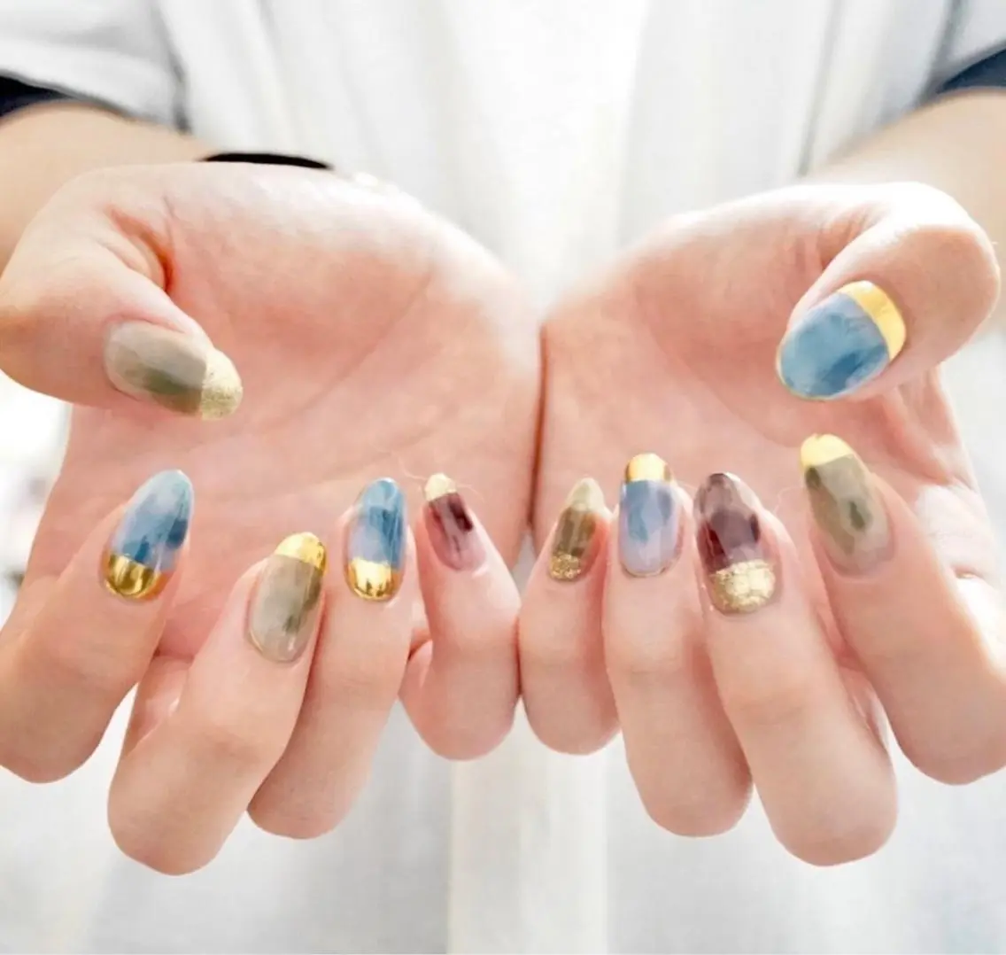 ネイル フレンチネイル ミラーネイル ニュアンスネイル coco nailのネイルデザイン