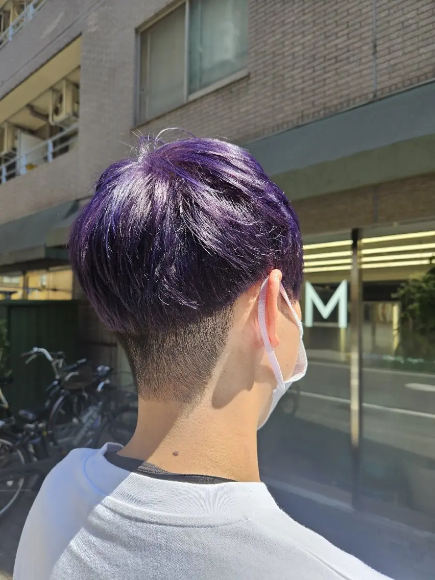 ショート メンズ カラー メンズブリーチ ブリーチ あいだ🐼ミニモ 8月限定クーポン配信のヘアスタイル
